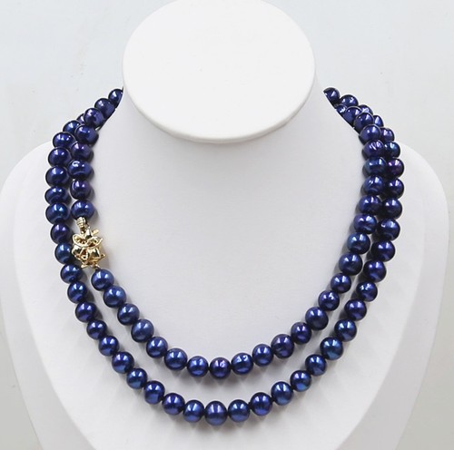 Collana perle blu originali - collana, di