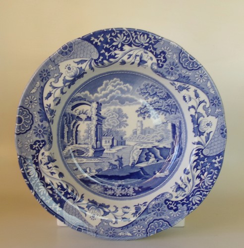 Spode zuppiera blu italiano - zuppiera,