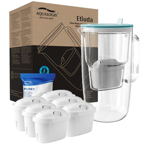 Caraffa filtro acqua vetro - filtro, in