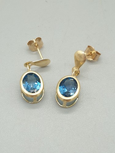 9ct yellow gold london blue - 9ct,