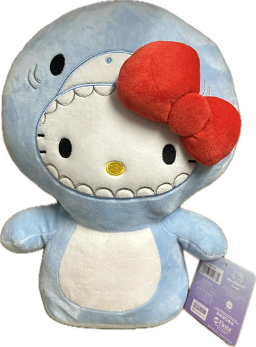 Peluche hello kitty blu squalo - peluche,