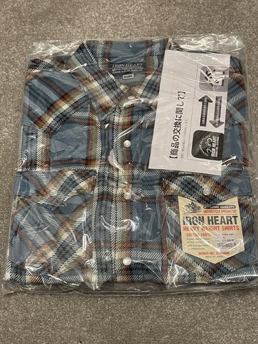 Camicia iron heart sax blue - camicia,